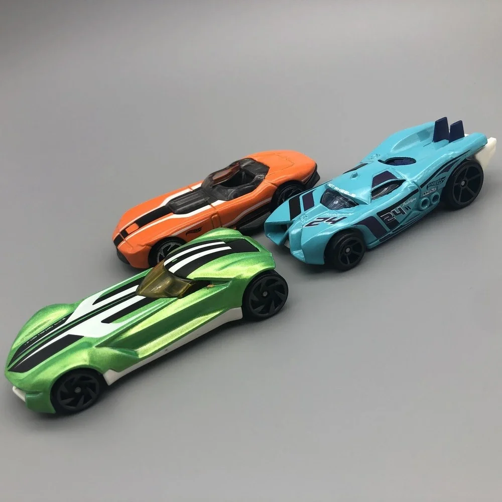 Hot Wheels Lot‎ of 3 BDD4 Orange, Prototype H-24 & Twin Mill Gen-E Diecast 1/64